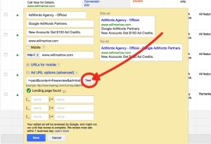 Testing Google Final URL