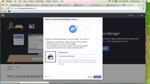Facebook Business Manager Step 2