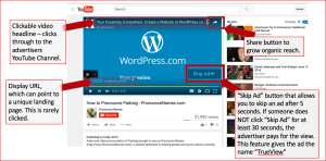 Diagram of TrueView InStream Ad
