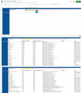 Interests populated by desired search query